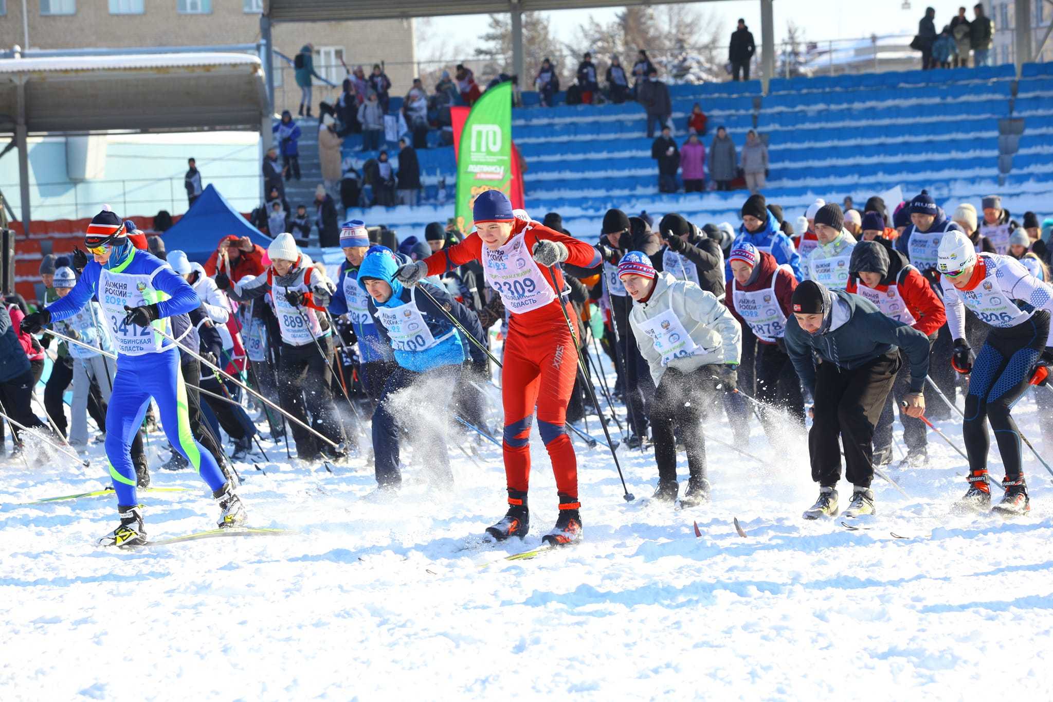 К юбилейной гонке «Лыжня России» присоединились десятки тысяч южноуральцев