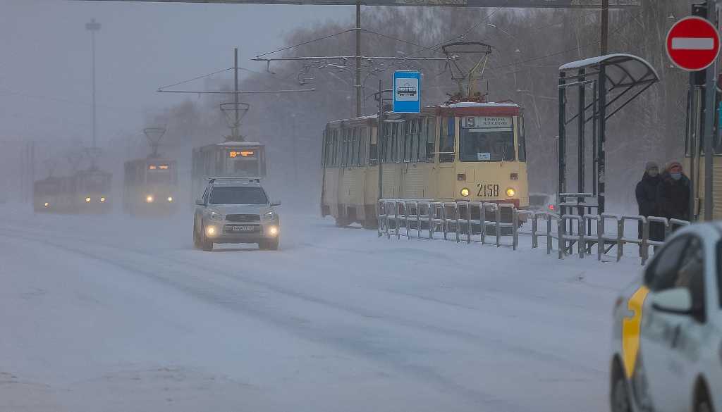В Челябинске из-за непогоды на линию не вышли трамваи