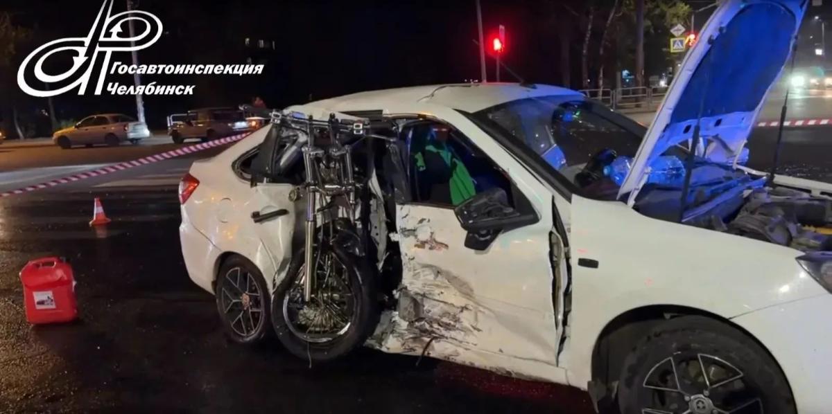 Пожилой байкер разбился в Челябинске