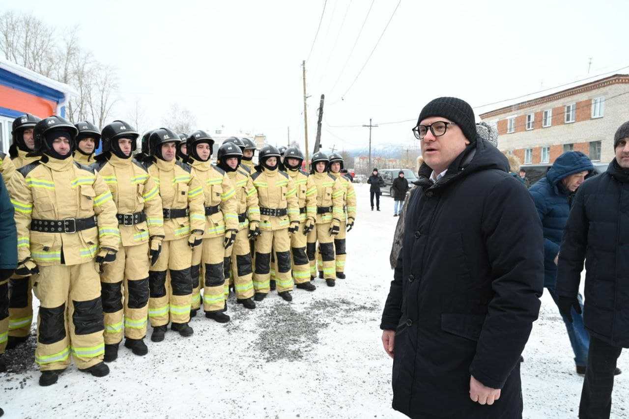 Губернатор Алексей Текслер присутствовал на торжественном открытии новой пожарной части