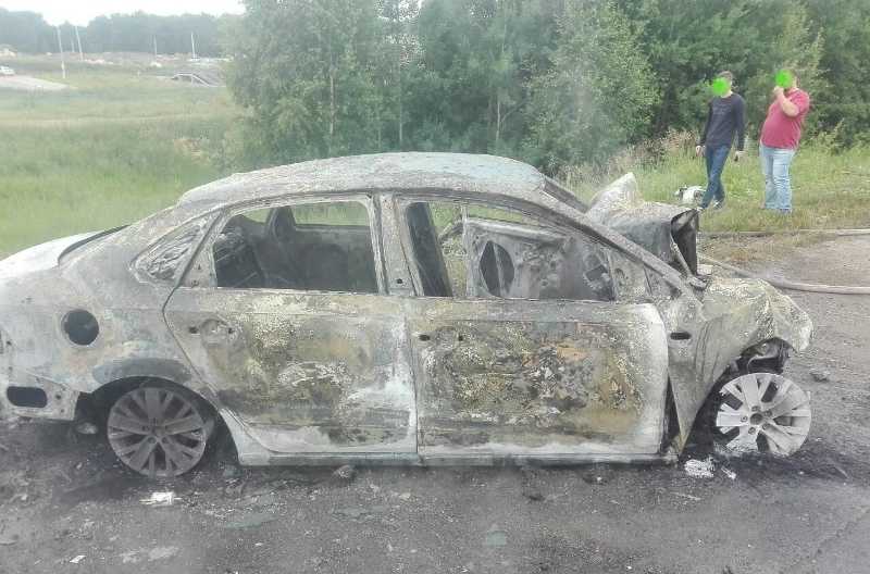 На Южном Урале водитель заживо сгорел на месте ДТП