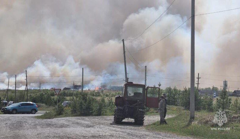 Названа причина крупного природного пожара в Усть-Катаве