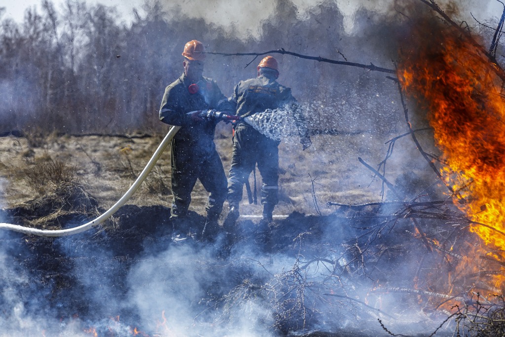 Лесные пожары под Юрюзанью находятся на стадии ликвидации