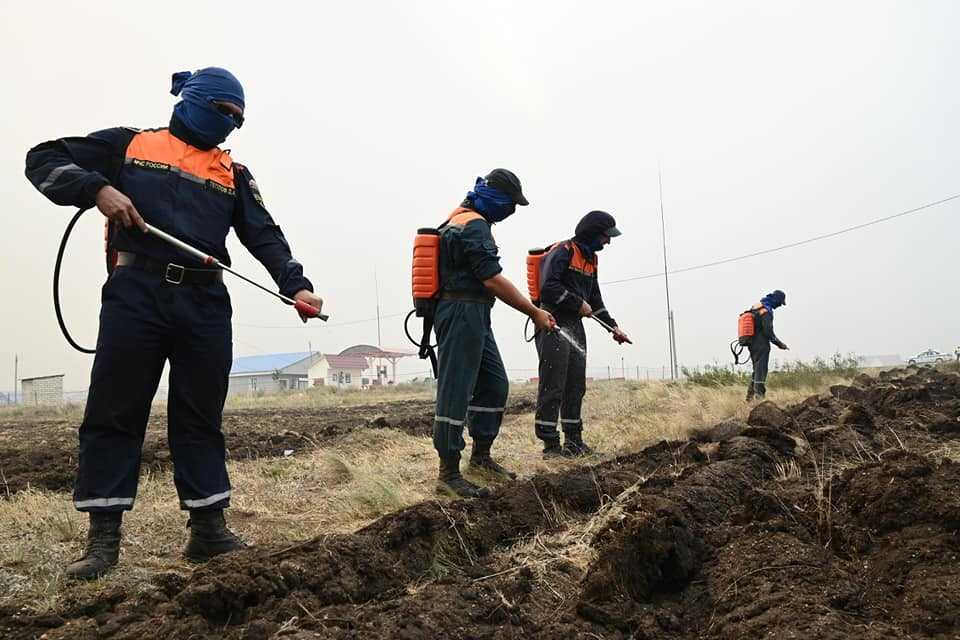 Дождь помог справиться с пожарами на юге Челябинской области