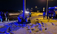 Под Челябинском водитель погиб, врезавшись в столб