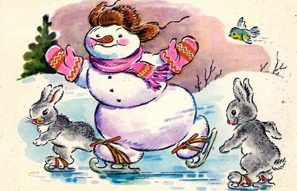 Челябинец показал коллекцию открыток с необычными изображениями снеговиков