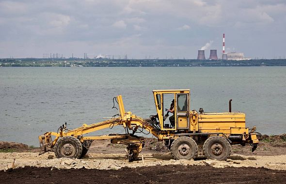 На Первом озере в Челябинске строят новую зону отдыха с красивым пляжем